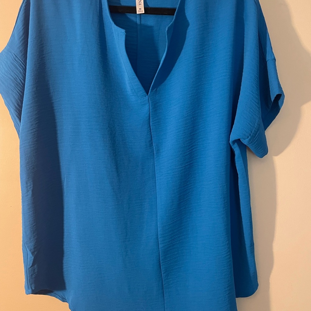 Zenana Vibrant Blue Blouse
